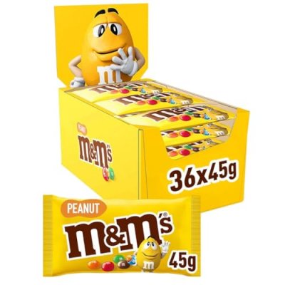  M&M'S Peanut Pack sachets de bonbons au chocolat au lait - 36x 45 g