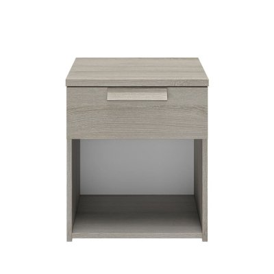 M&s - Chevet 1 tiroir 43 cm d&eacute;cor ch&ecirc;ne gris&eacute; - heva
