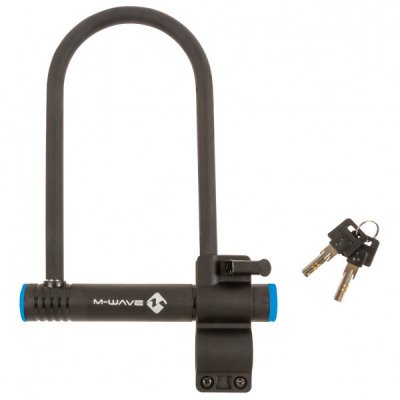 M WAVE M-wave B 245 Shackle U-lock Noir 197 x 245 mm