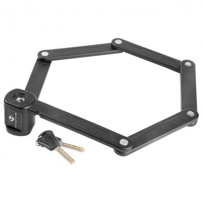 M WAVE M-Wave F 875/6, 1 cadenas pliable, noir, taille unique