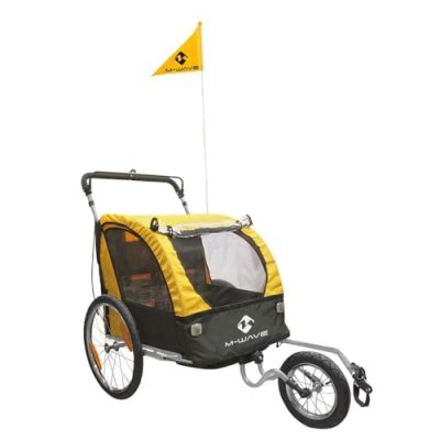 M WAVE M-wave Stalwart 3 In 1 Junior Trailer Jaune,Noir Max 32 kg Gar&ccedil;on