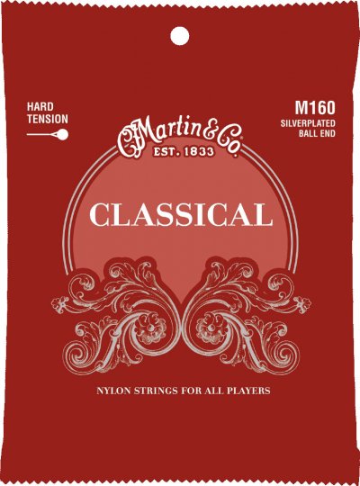 MARTIN STRINGS M160 Classical Standard 80/20 Bronze Silverplated &Agrave; Boule Tirant Fort