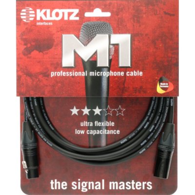 KLOTZ M1FM1N3000 M1 Prime Neutrik c&acirc;ble de microphone XLR m&acirc;le - XLR femelle 30m