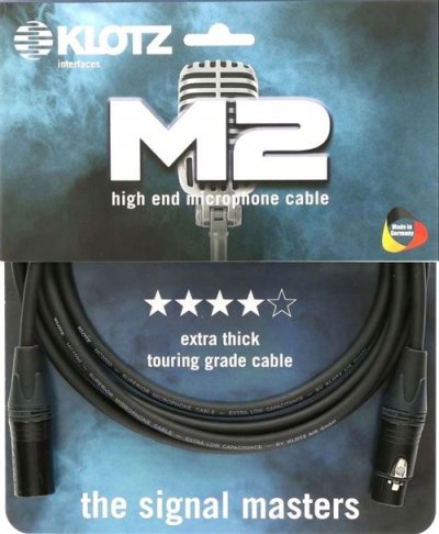 KLOTZ M2FM1-0500 Neutrik XLR 3P - XLR 3P c&acirc;ble de 5 m&egrave;tres