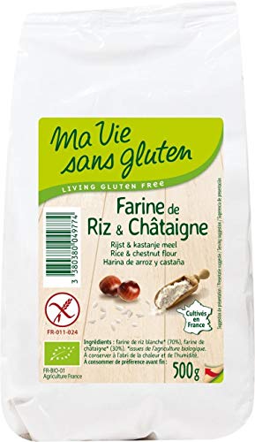 MA VIE SANS GLUTEN  Farine de Riz & Ch&acirc;taigne, 500 g