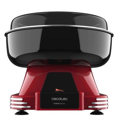 CECOTEC Machine &agrave; barbe &agrave; papa  fun&sugar rouge, 500w, cuill&egrave;re doseuse