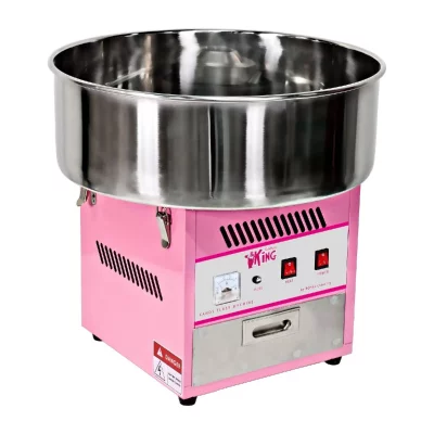 HELLOSHOP26 Machine &agrave; barbe &agrave; papa professionnelle diam&egrave;tre 52 cm avec chariot