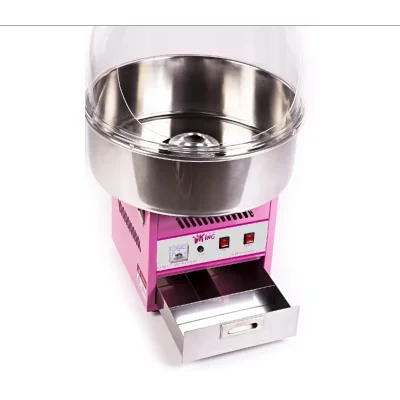 HELLOSHOP26 Machine &agrave; barbe &agrave; papa professionnelle diam&egrave;tre 52 cm avec protection
