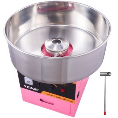 VEVOR Machine &agrave; Barbe &agrave; Papa -  - MHTJJPZY01 - 1000 W - 6 pi&egrave;ces/min - Capacit&eacute; 2 oz