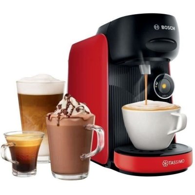 BOSCH Machine &agrave; caf&eacute; &agrave; dosette TAS163EC3 - Rouge