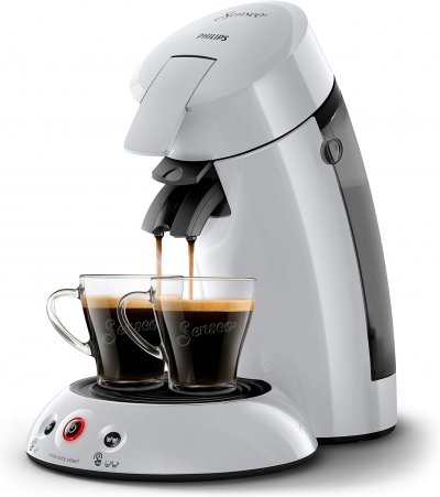 PHILIPS Machine &agrave; caf&eacute; &agrave; dosettes de 0,75L 1450W gris clair