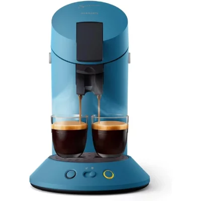 PHILIPS Machine &agrave; Caf&eacute; Bleu Paon 1-2 Tasses
