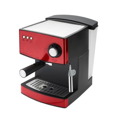 ADLER Machine &agrave; caf&eacute;, cafeti&egrave;re expresso AD 4404r, 15 bars, 850W, rouge