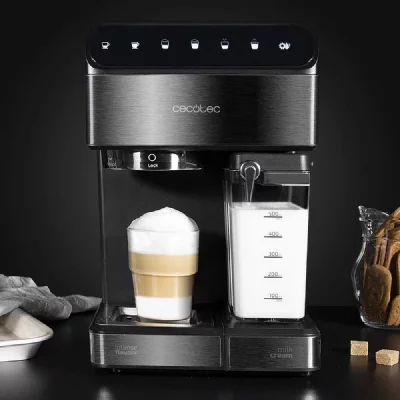 CECOTEC Machine &agrave; caf&eacute; expresso de 1,4l programmable 1450w gris noir