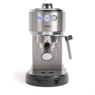LIVOO Machine &agrave; caf&eacute; expresso  DOD186 1350W Gris 