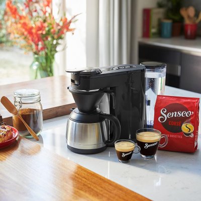 PHILIPS Machine &agrave; caf&eacute; SENSEO 2 en 1 de 1L 1450W gris noir HD6592/61