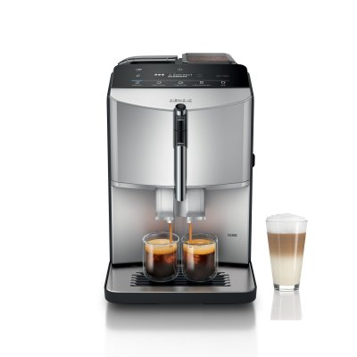SIEMENS Machine &agrave; caf&eacute; tout-automatique  TF303E07 EQ300 Inox silver metallic