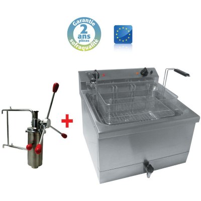 MATERIEL CHR PRO Machine a Churros - 18 Litres + Doseur &agrave; chichis - Sofraca 