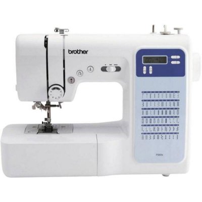 BROTHER Machine &agrave; Coudre FS60x Aiguille Double Couture Automatique Blanc