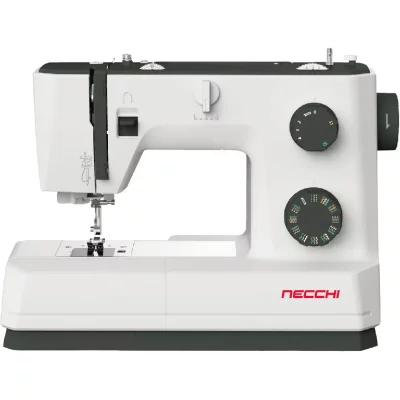 GENERIQUE Machine &agrave; Coudre Necchi Q132A C&acirc;ble Electrique Automatique 32 Points Utiles Aluminum Noir 