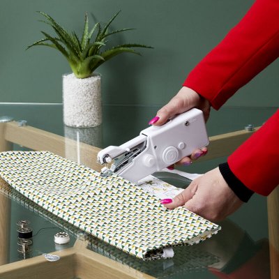 JE CHERCHE UNE IDEE Machine &agrave; Coudre Portable 20cm Blanc
