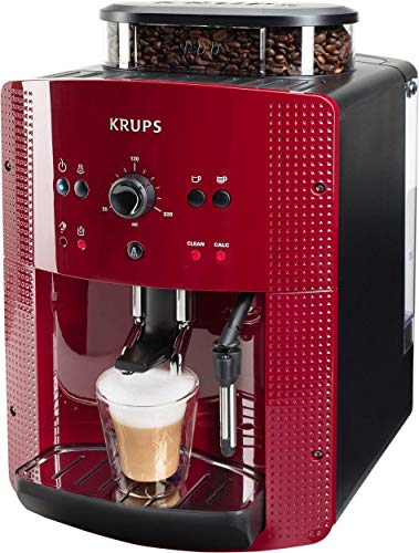 KRUPS Machine &agrave; expresso &agrave; broyeur Rouge EA810770 