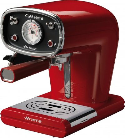 ARIETE Machine &Agrave; Expresso De 0,9l R&eacute;tro De 15 Bars 900w Rouge