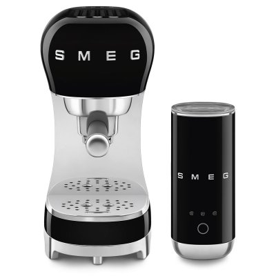 SMEG Machine &Agrave; Expresso  Comptoir Black, Chrome, Silver Ground Coffee
