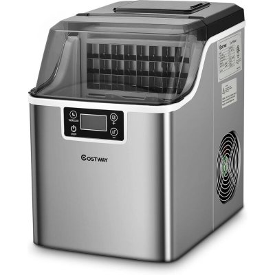 Machine &Agrave; Gla&ccedil;ons 18kg/24 H Avec Emplacement De Bonbonne Ecran Lcd Minuterie Pelle