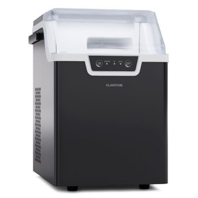 KLARSTEIN Machine &agrave; Gla&ccedil;ons 200W 17 L Fonctionnement Rapide 4 min Ice Maker 12kg Autonettoyante Argent