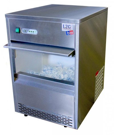 L2G MACHINE A GLACONS CREUX CAP. 26 KG/24H- - R600a - Acier inoxydable 420x515x655mm 