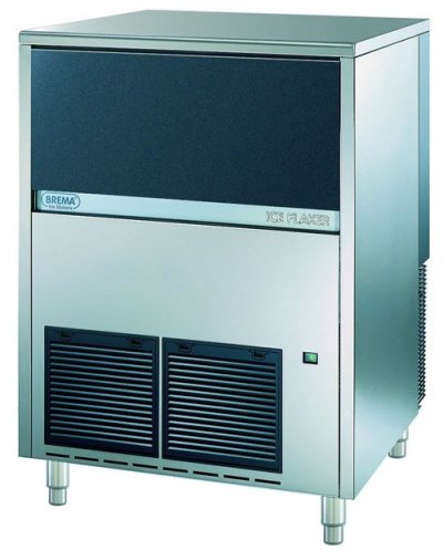 BREMA Machine &agrave; Gla&ccedil;ons Grains 153 kg/24h, R&eacute;serve-Bac &agrave; gla&ccedil;ons 40, condenseur eau - - - 738x690x920mm 