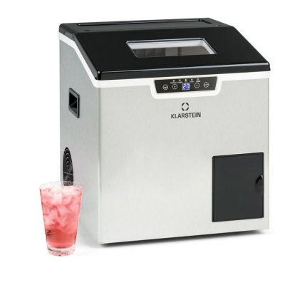  Machine &agrave; gla&ccedil;ons - Icefestival Cube - Fabrication de gla&ccedil;ons - 400W - 1,9L - 20 kg/24 h - Argent