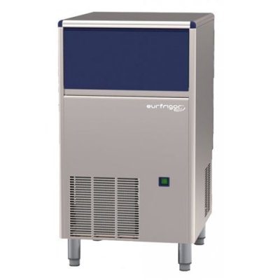FURNOTEL Machine &agrave; Gla&ccedil;ons Pleins 53 kg avec R&eacute;serve - Syst&egrave;me &agrave; Aspersion Eau - 