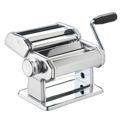 WORLD OF FLAVOURS Machine &agrave; p&acirc;tes italienne en acier inoxydable argent&eacute;