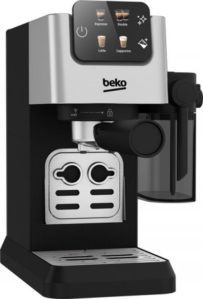 BEKO Machine expresso cafeti&egrave;re  CEP5304X 1628 W Noir et Argent