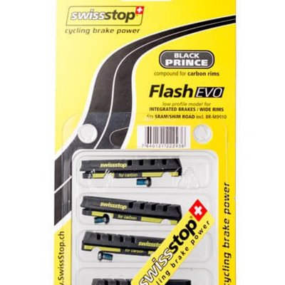 SWISSSTOP M&acirc;choires de Frein en carbone  Flash EVO - Noir Prince