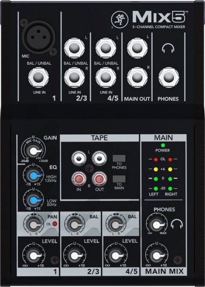 MACKIE  MIX5 - Table de mixage 5 voies