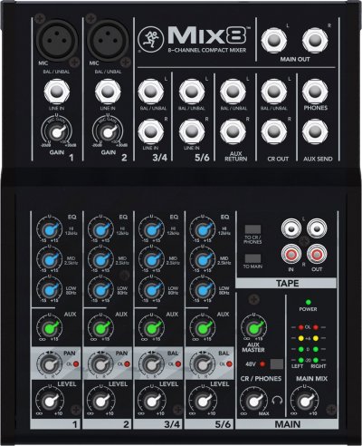 MACKIE  MIX8 - Table de mixage 8 voies