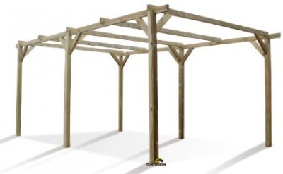 CERLAND MADEIRA PACO - Carport bois trait&eacute; - 2303