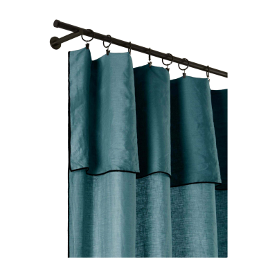 MADURA - Panneau CARLINA - Bleu Vert et Bourdon Noir - 150x280 cm