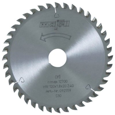 MAFELL  Lame De Scie Circulaire  120x1,2x20mm 40 Dents