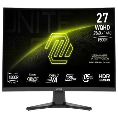 MSI MAG 275CQF E18 &Eacute;cran 27 pouces QHD incurv&eacute; 180Hz Rapid VA