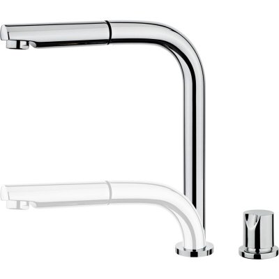 ESSEBAGNO Magic mitigeur &eacute;vier chrom&eacute; escamotable 2 trous 'sp&eacute;cial fen&ecirc;tre'