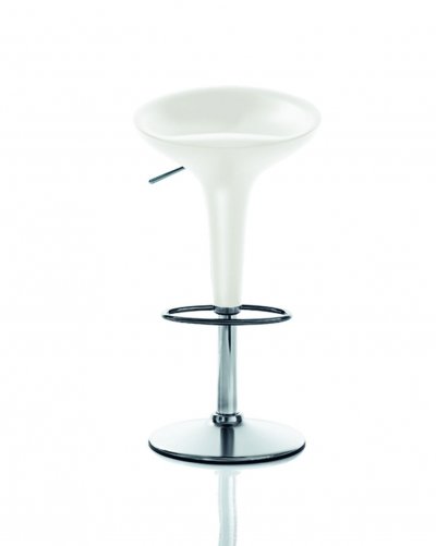 MAGIS - Tabouret de bar Bombo, r&eacute;glable en hauteur, blanc