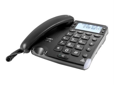 DORO Magna 4000 - T&eacute;l&eacute;phone filaire avec ID d'appelant/appel en instance - noir