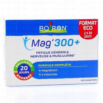 BOIRON Magnesium 300+ 160 Comprimes Complements 