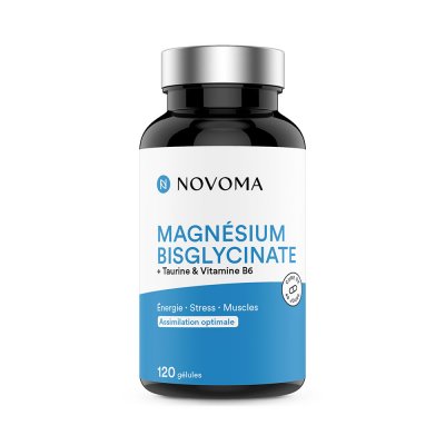 NOVOMA Magnesium Bisglycinate (120 Caps) Magn&eacute;siumNutrivita