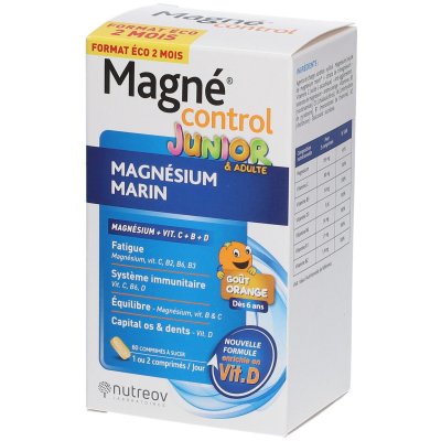 NUTREOV Magn&eacute;sium Marin Junior & Adulte 60 comprim&eacute;s Magn&eacute;control 