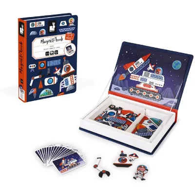 JANOD Magn&eacute;ti'book Cosmos, 52 magnets - Jeu Magn&eacute;tique - D&egrave;s 3 ans